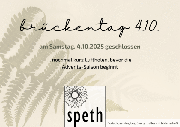 2025 Brückentag Speth