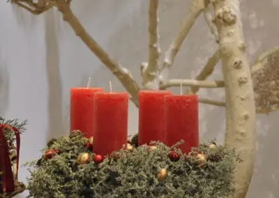 Adventskranz Glitzer1