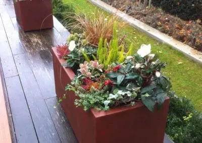 Terrassendeko für Hotel